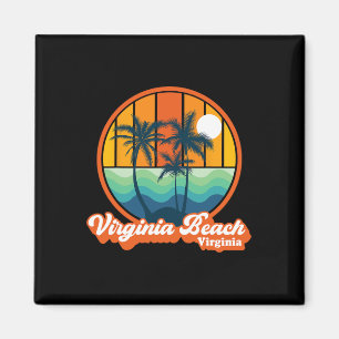Vintage Virginia Beach Virginia Summer 90s Beach S Magnet