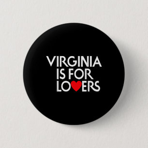 Vintage Virginia Is For The Lovers 6 Cm Round Badge
