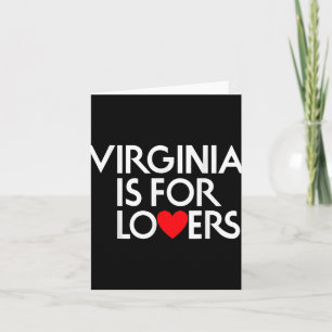 Vintage Virginia Is For The Lovers  Card