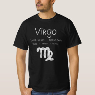 Vintage Virgo Star Sign Horoscope Birthday Gift T-Shirt