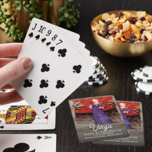 Vintage Virgo the Virgin Zodiac Sign Playing Cards
