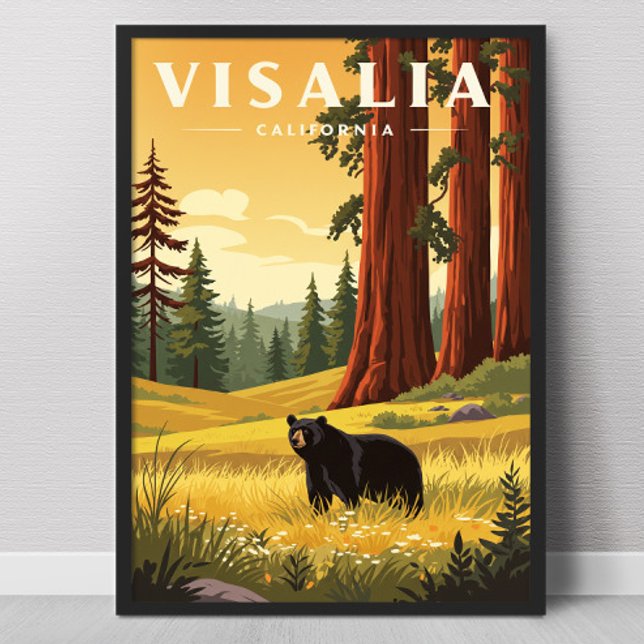 Vintage Visalia California Poster (Creator Uploaded)