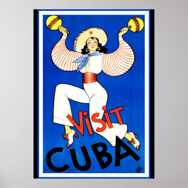 Vintage - Visit Cuba Poster (Front)