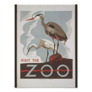 Vintage Visit the Zoo Photo Print