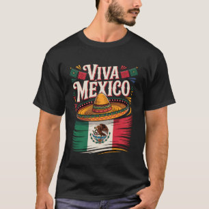 Vintage Viva la Independencia de Mexico, Proud Mex T-Shirt