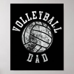 Vintage Volleyball Dad Poster