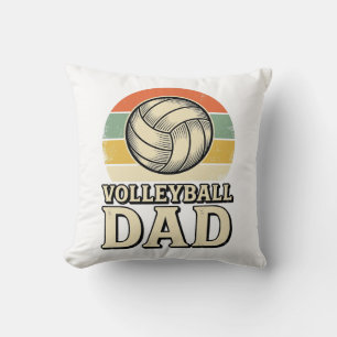 Vintage Volleyball Dad Retro Shirt Design_1 Cushion