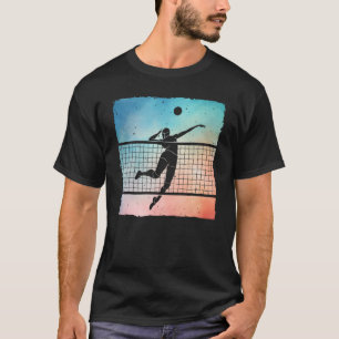 Vintage Volleyball For Men Women Volleyball Player T-Shirt
