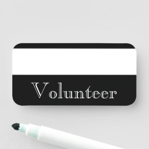 Vintage "Volunteer" Name Tag
