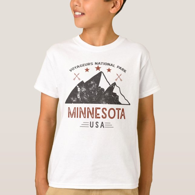 Vintage Voyageurs National Park Minnesota T-Shirt (Front)