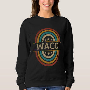 Vintage Waco City Pride Home Texas State 70s Style Sweatshirt