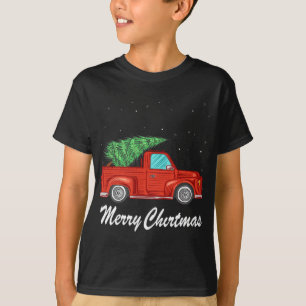 Vintage Wagon Christmas Tree on Car Xmas Vacation T-Shirt