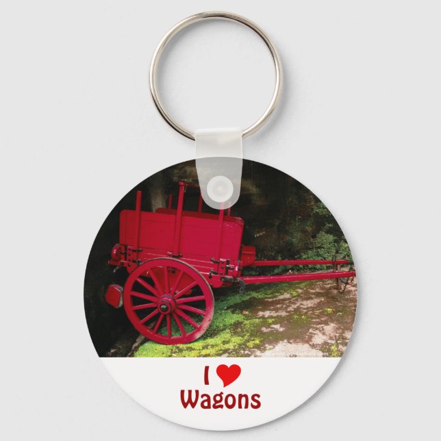 Vintage wagon key ring (Front)