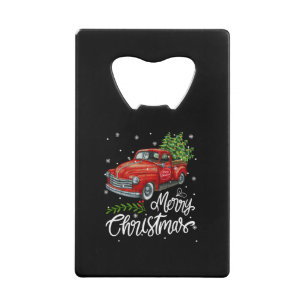 Vintage Wagon Red Truck Christmas Tree Pajama Fami