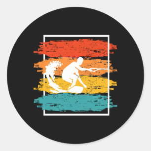 Vintage Wakeboarding Wakesurfing Wakesurfer Classic Round Sticker