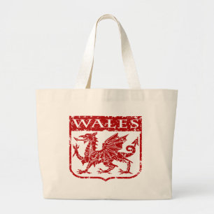 Vintage Wales Large Tote Bag