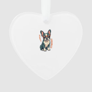 Vintage Walk Ill Think About It French Bulldog Fun Ornament