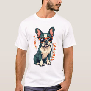 Vintage Walk Ill Think About It French Bulldog Fun T-Shirt