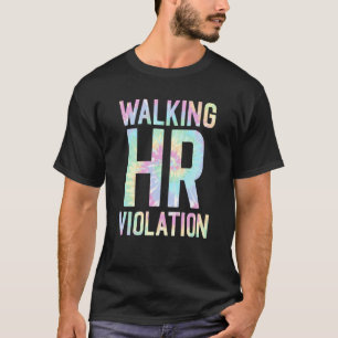 Vintage Walking HR Violation Human Joke Resources T-Shirt