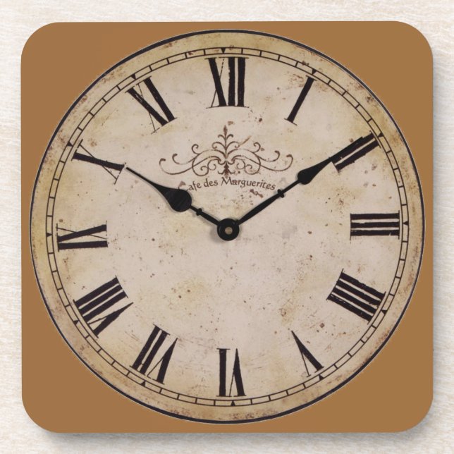 Vintage Wall Clock Coaster (Front)