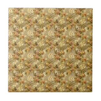 Vintage wallpaper beige pattern tile