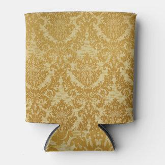 Vintage wallpaper, bright floral design. can cooler