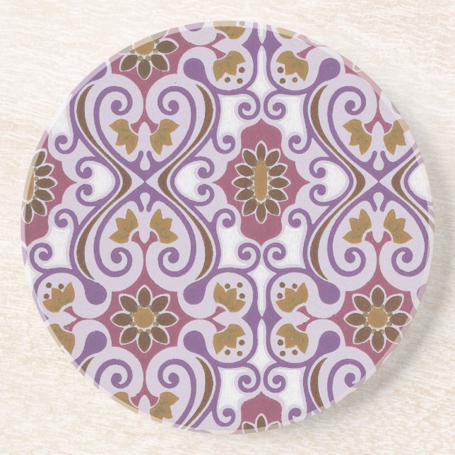 Vintage Wallpaper Coaster (Front)