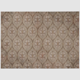 Vintage Wallpaper Ephemera Pattern Sepia Decoupage Tissue Paper