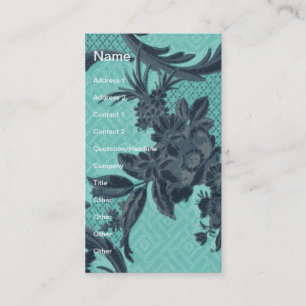 Vintage Wallpaper Floral Business Card