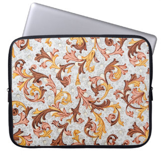Vintage Wallpaper - Floral Pattern from 18th Centu Laptop Sleeve