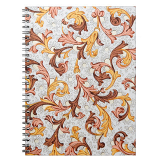 Vintage Wallpaper - Floral Pattern from 18th Centu Notebook