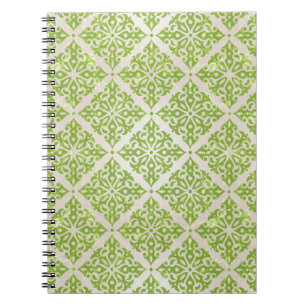 Vintage wallpaper spiral notebook