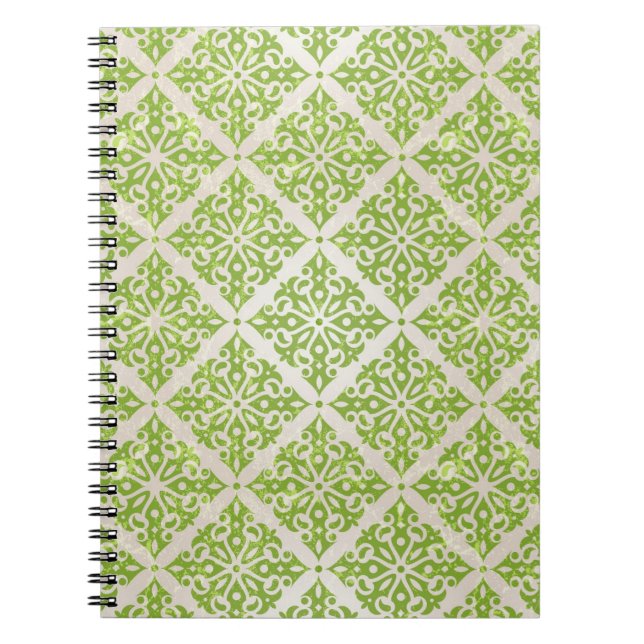 Vintage wallpaper spiral notebook (Front)