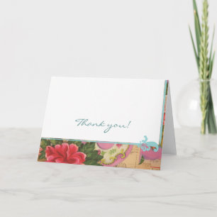 Vintage Wallpaper Thank You Card