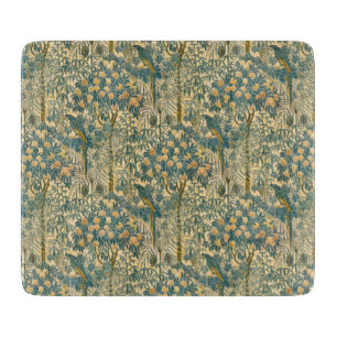 Vintage Walter Crane Macaw and Citrus Fruit Art Cutting Board