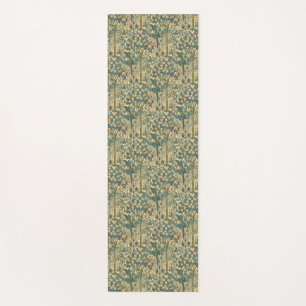 Vintage Walter Crane Macaw and Citrus Fruit Art Yoga Mat