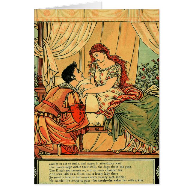 Vintage Walter Crane Sleeping Beauty  Fairy Tale (Front)