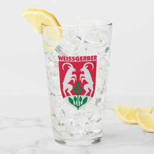 Vintage Wappen Austria Vienna   white Glass