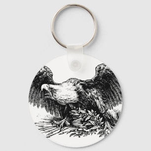 Vintage War Eagle keychain