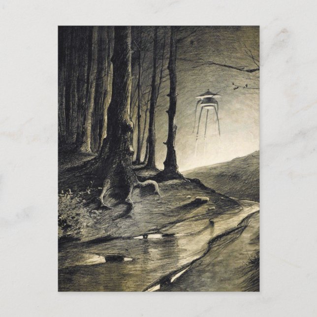 Vintage War of the Worlds Postcard (Front)