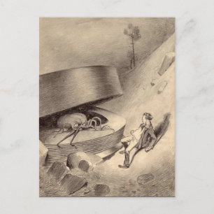 Vintage War of the Worlds Postcard