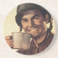 Vintage War Poster Coasters