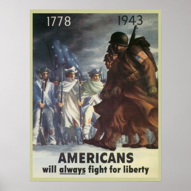 Vintage War Poster from WWI and WWII (Front)