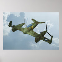 Vintage Warbird Flight Military Aviation Art