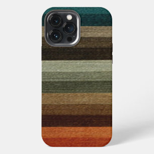 Vintage Warm Autumn Striped Pattern, Earth Tones iPhone 13 Pro Max Case