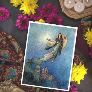 Vintage Warwick Goble Indian Mythology  Postcard