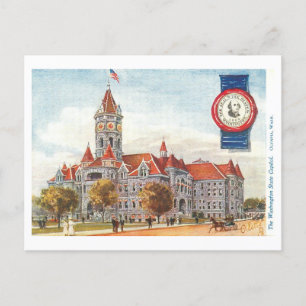 Vintage Washington Capitol with Seal Postcard
