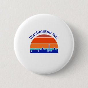 Vintage Washington D.C. 6 Cm Round Badge