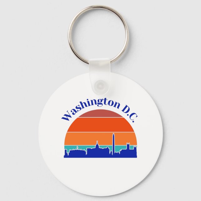 Vintage Washington D.C.  Key Ring (Front)