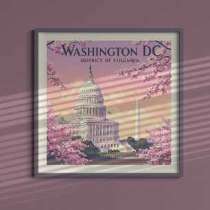 Vintage Washington D.C. Poster